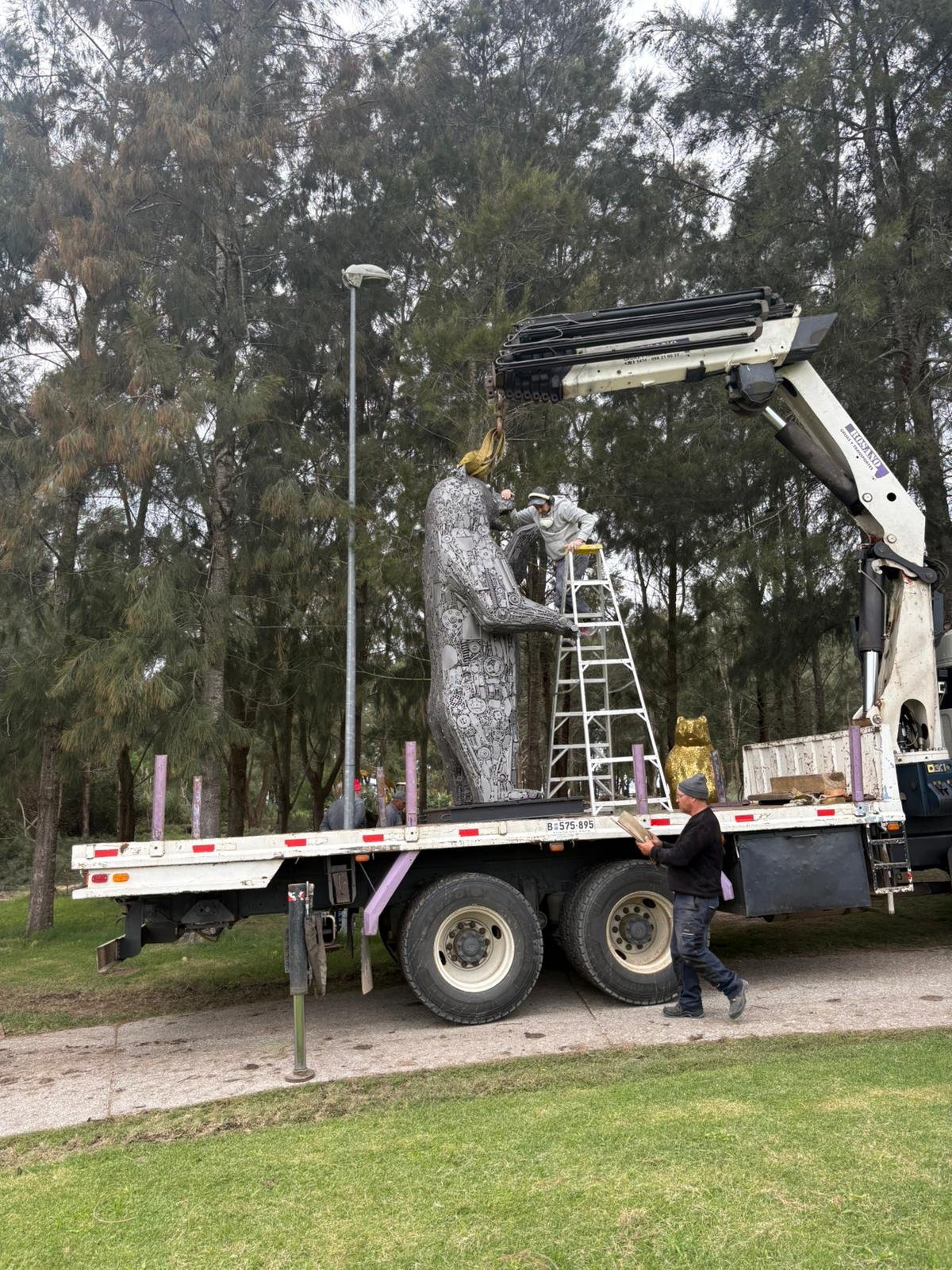 Camión grúa para transporte pesado